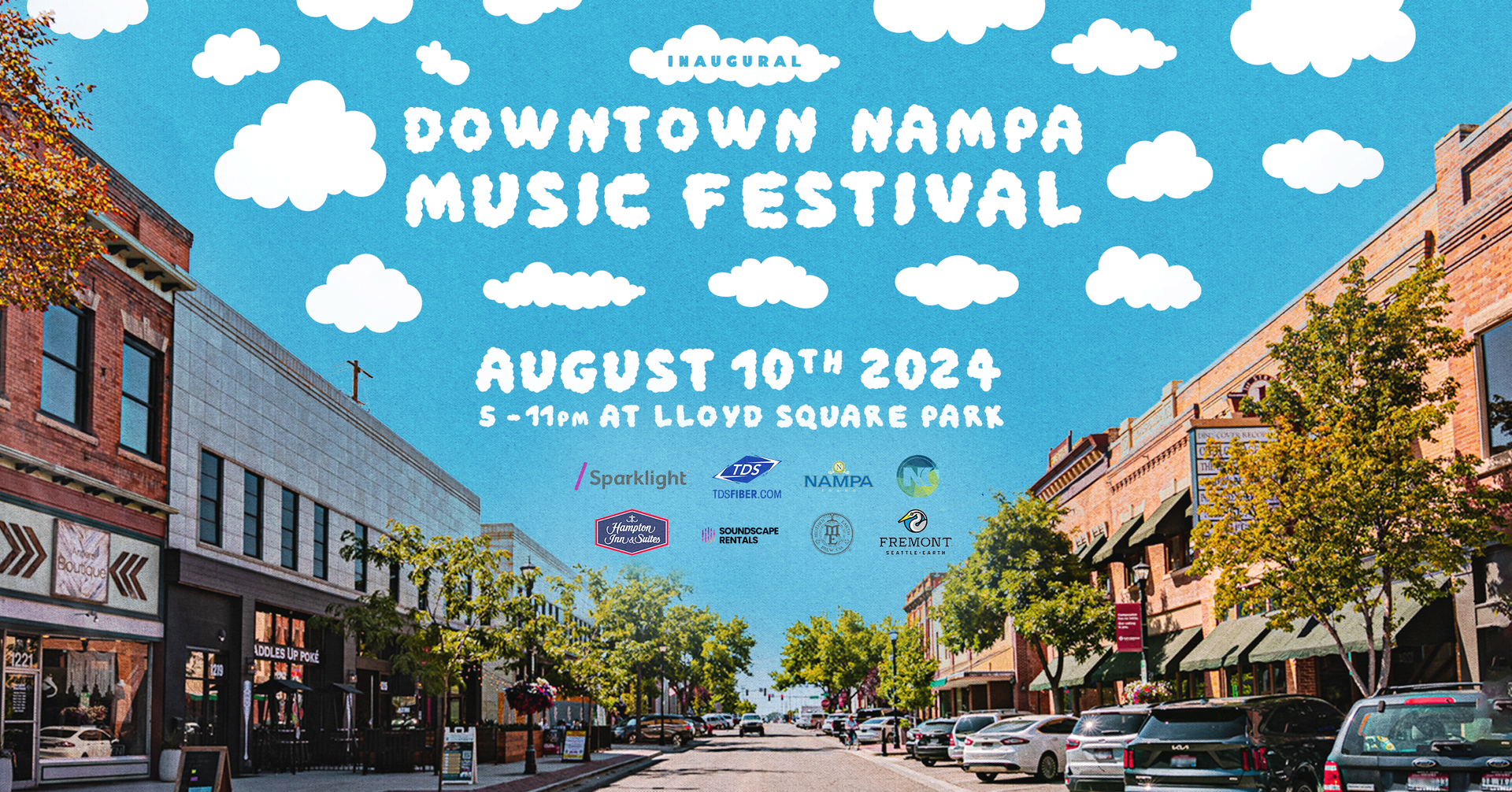 A poster for the downtown hamps music festival