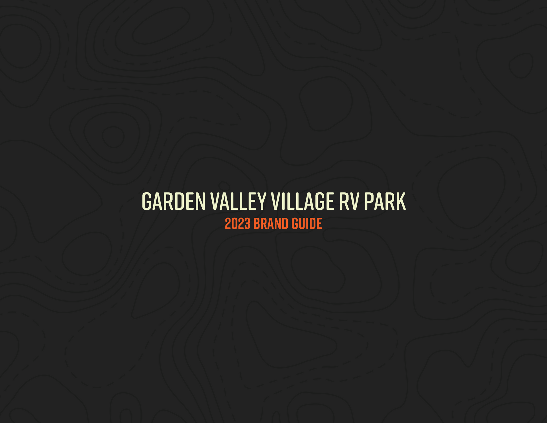 A black background with the words garden valley village rv park on it.