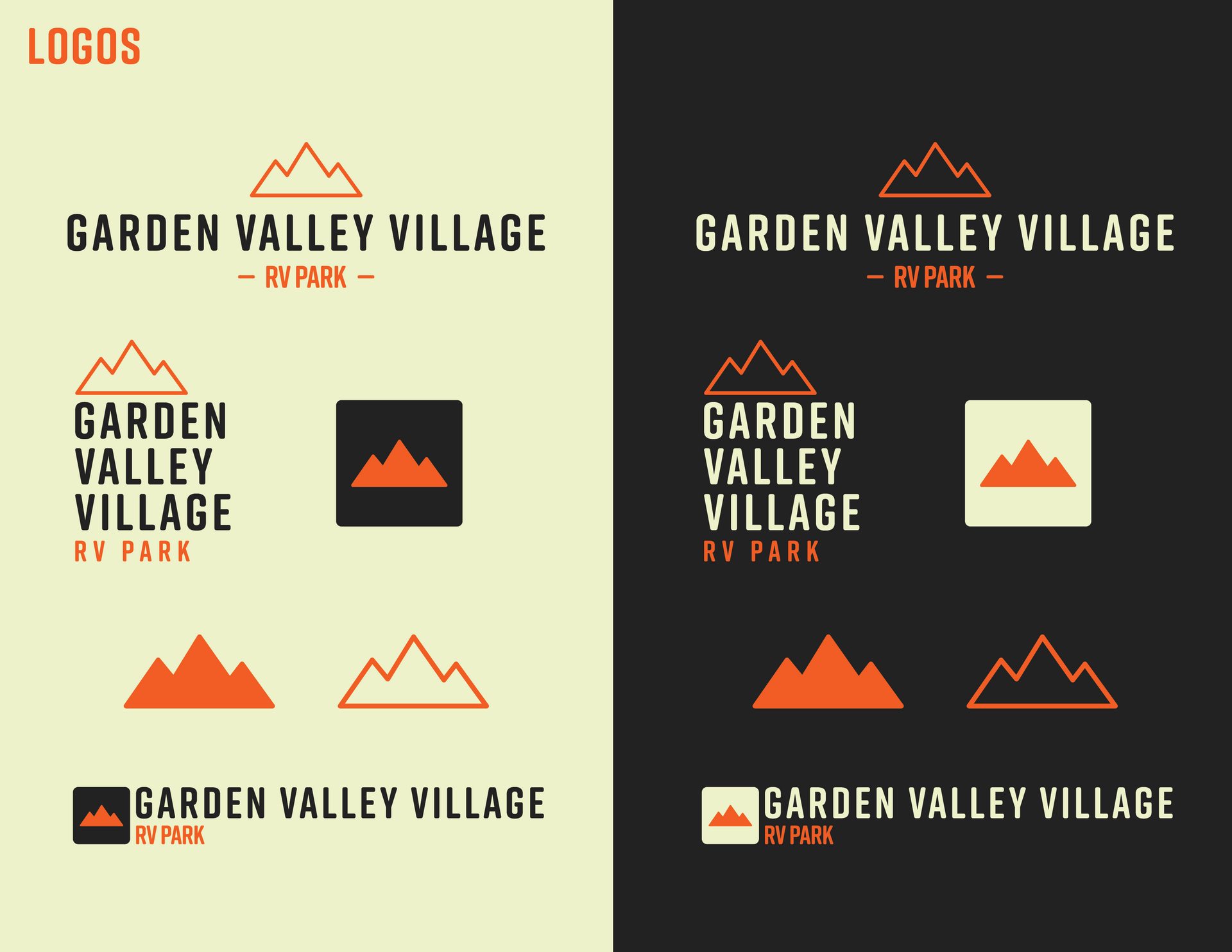 There are many different logos for garden valley village.