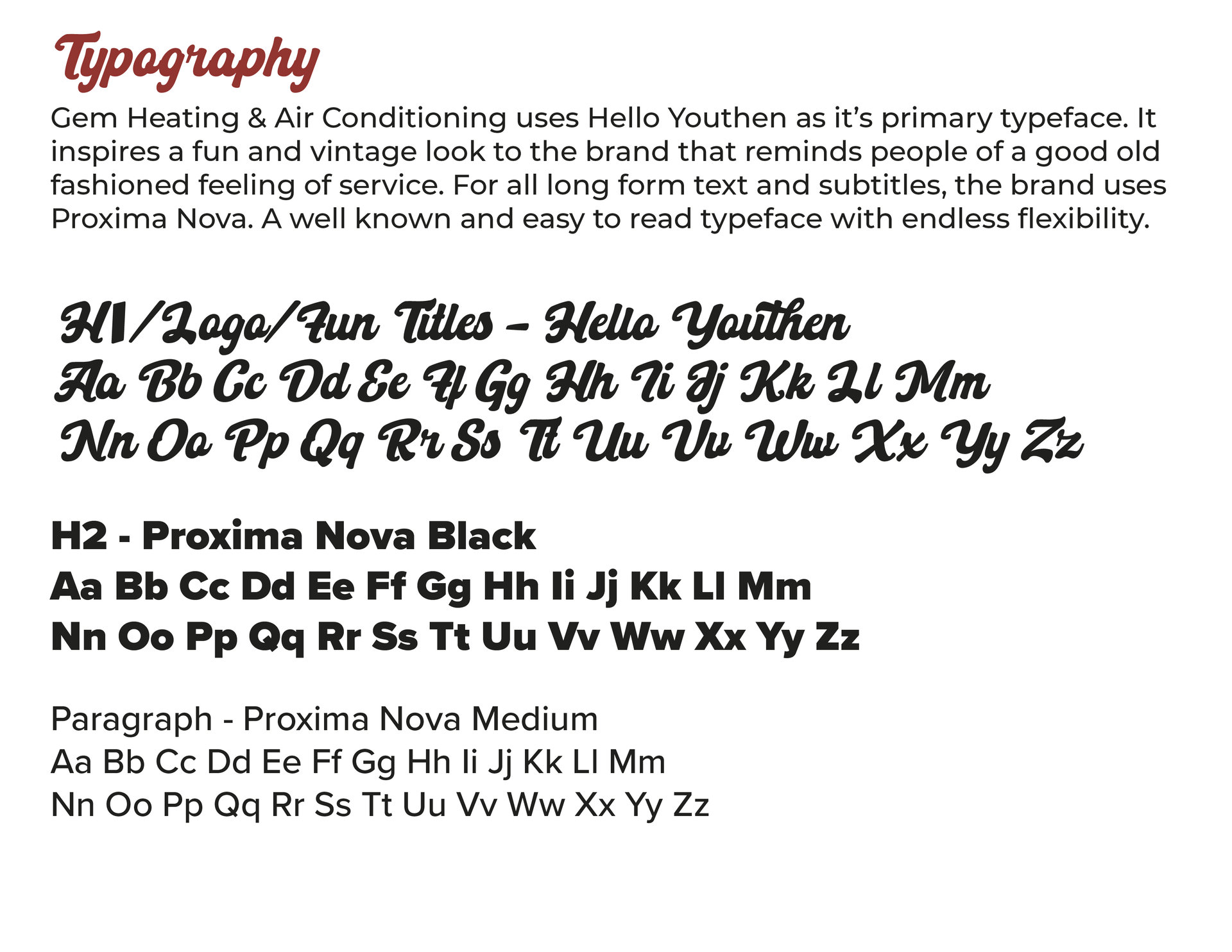 A page of text with the word typography at the top
