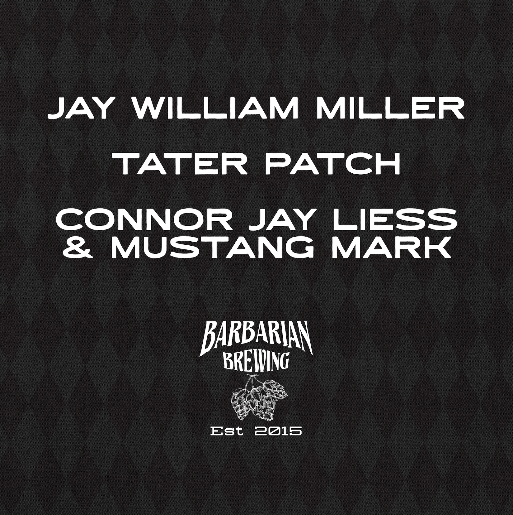 Jay william miller tater patch connor jay liess & mustang mark