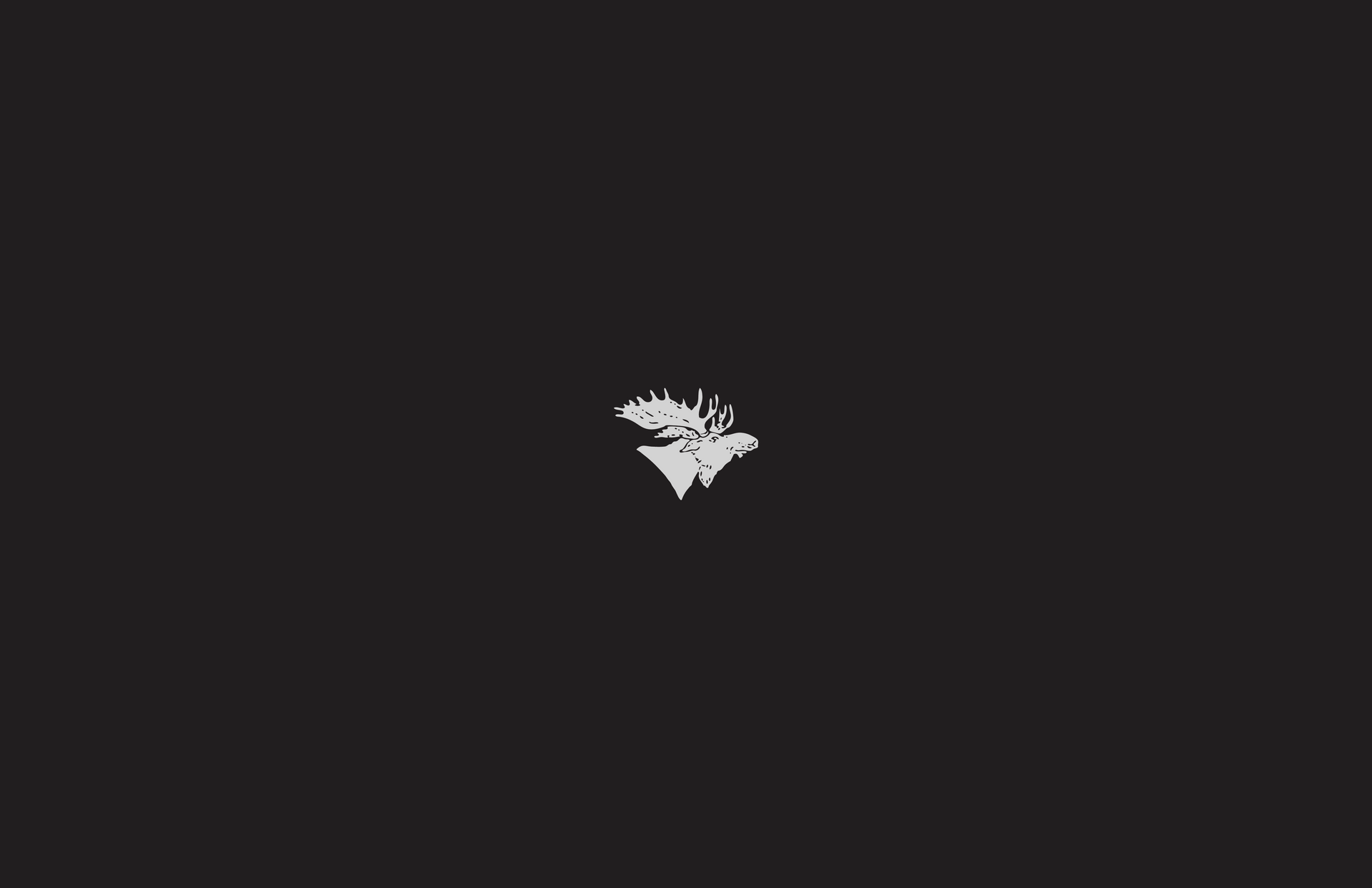 A black background with a white triangle on it
