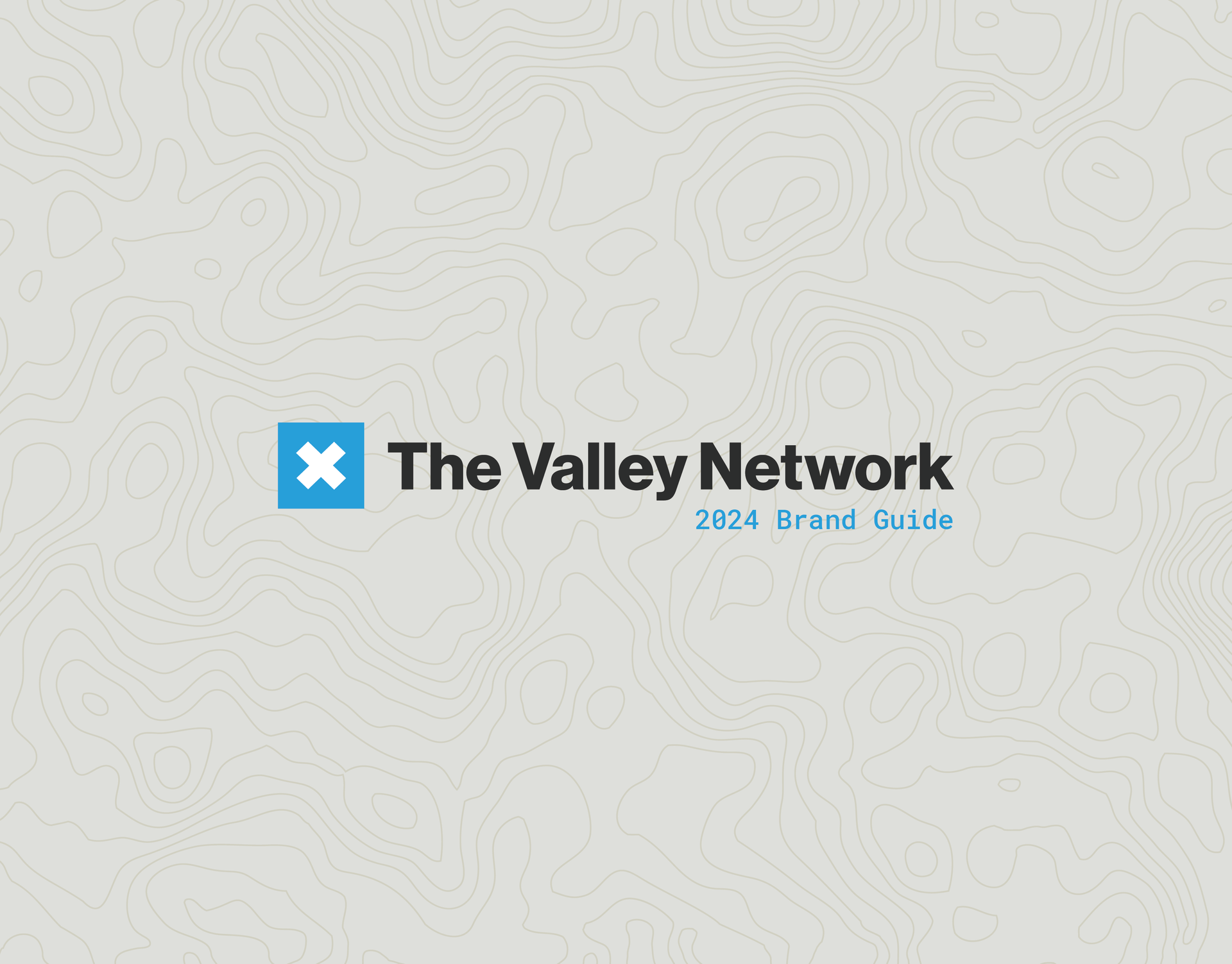The valley network logo on a white background
