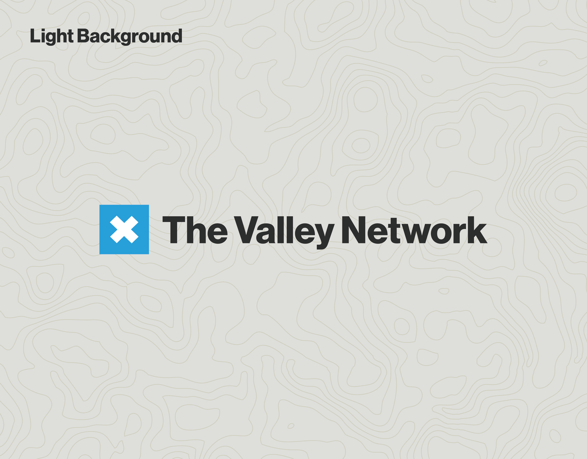 A logo for the valley network is on a white background