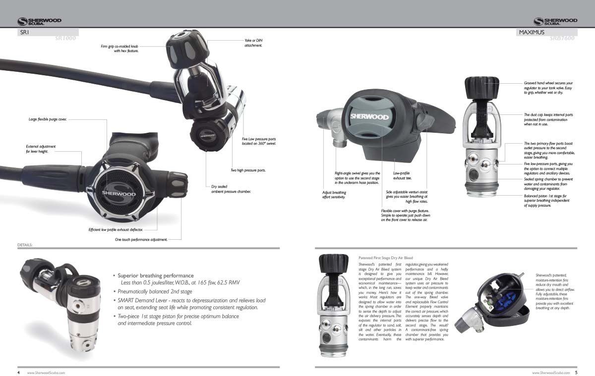 A page of a book with a picture of a scuba diving regulator