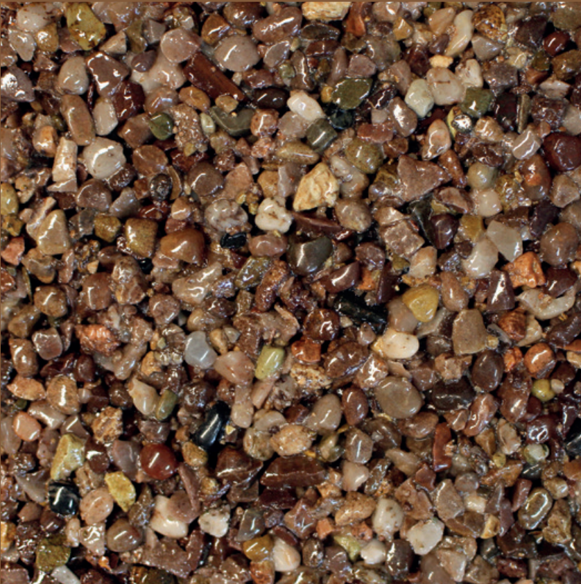 Brindle blend, colour for resin driveways, footpaths, and patios.