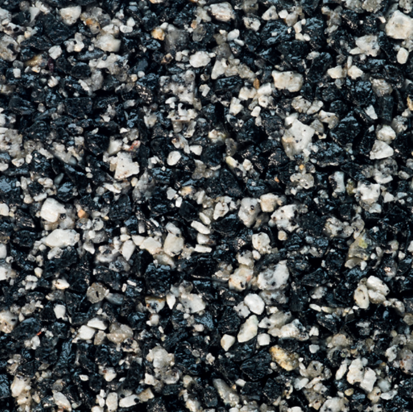 Harlequin blend, colour for resin driveways, footpaths, and patios.