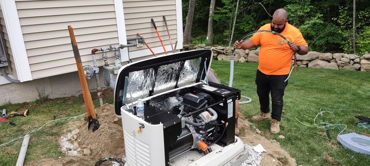 Residential house generator — Hopedale, Massachusetts — DR Electric