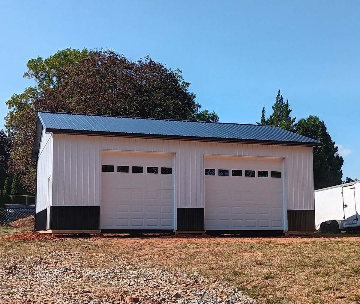 Newly built 2 car garage in BelAir Maryland