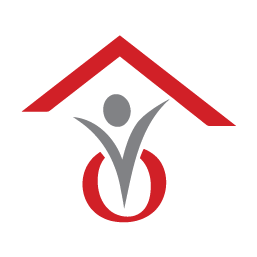 A red roof with a person inside of it