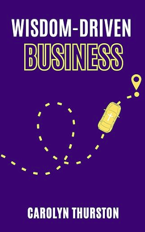 Book cover: Purple background, white text 