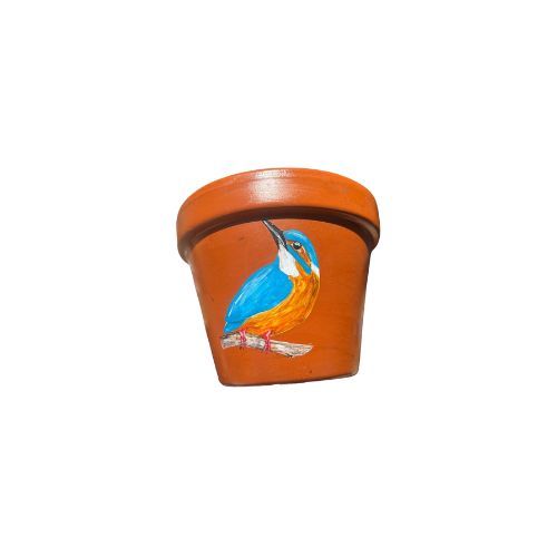 handpainted plant pot 