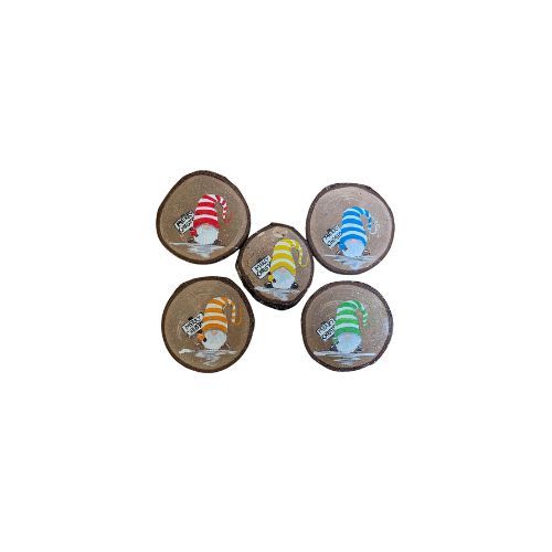 Colourful gnomes ornament 