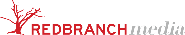 Red tree logo for Redbranch Media, a media company.