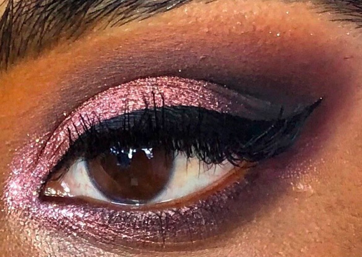 Jessica Cagney colourful makeup close ups 