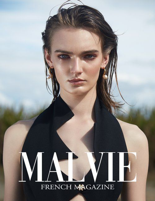 Malvie Magazine spread Jessica Cagney makeup and hair