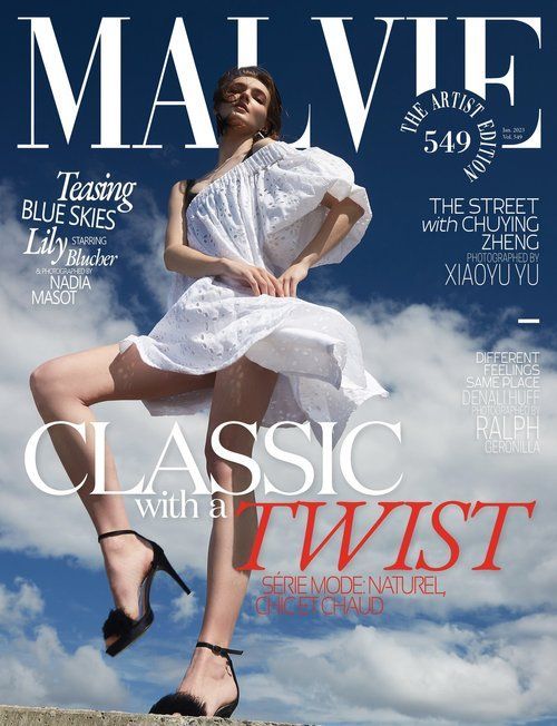 Malvie Magazine Cover Jessica Cagney makeup and hair