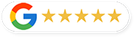 A google logo with five stars on it on a white background.