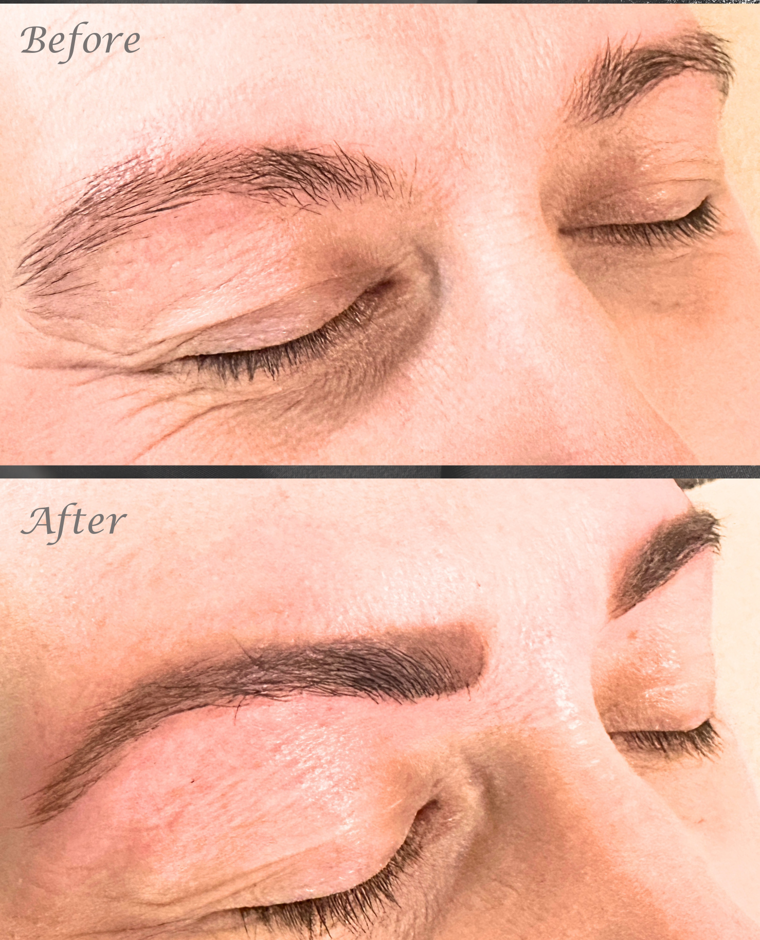 hybrid brow stain before treatment by Jax-Glam Beauty Bristol