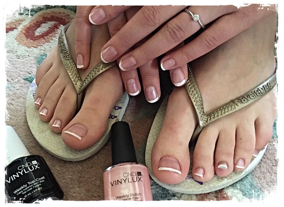 French Polish Manicure & Pedicure by Jax-Glam Beauty Salon in Lyde Green Bristol BS16