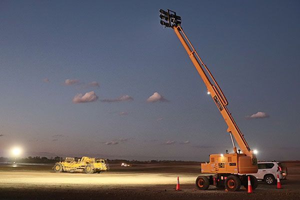 Mobile stadium lights
