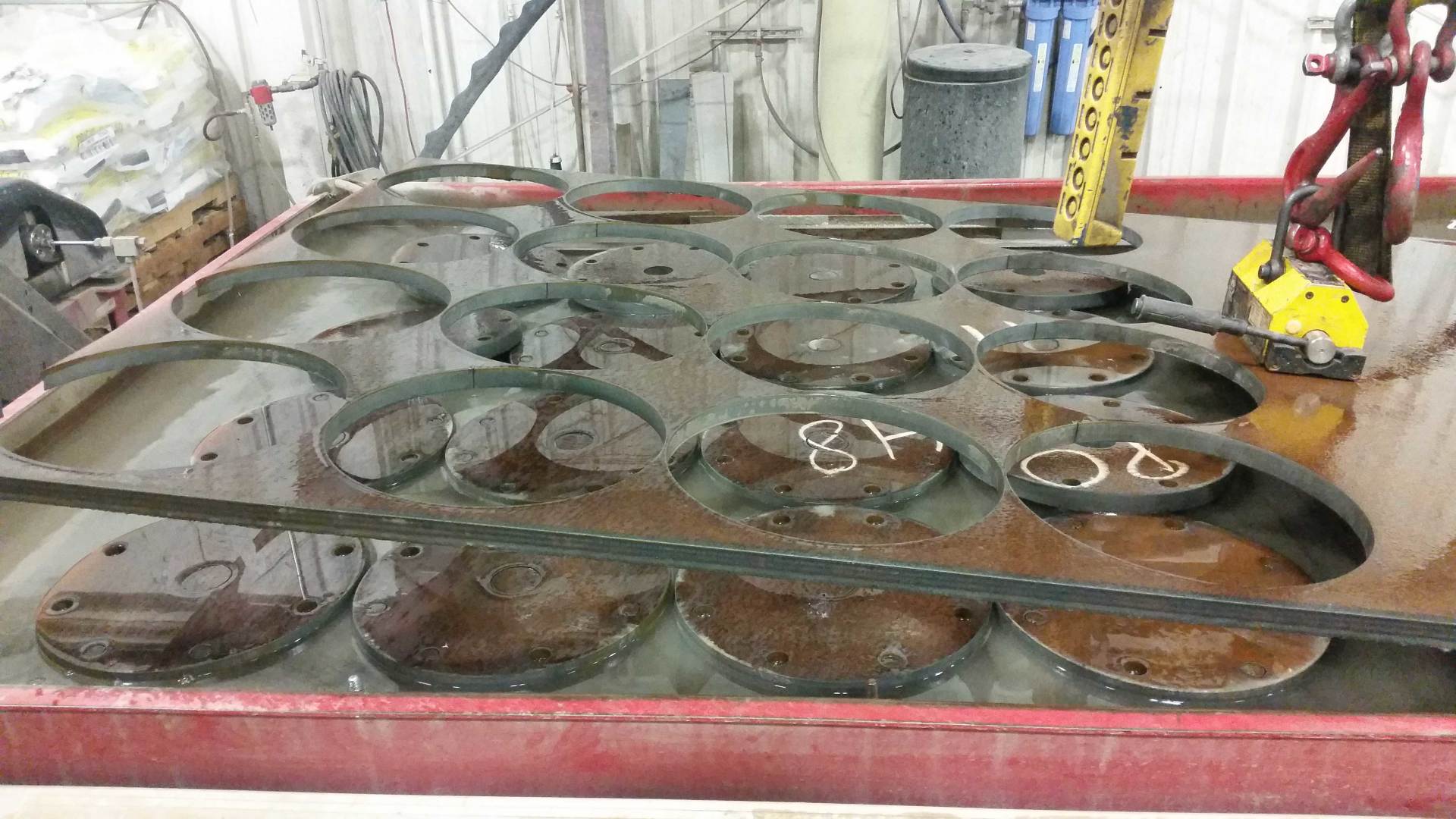 1 Inch Thick Steel Flanges - Custom Cutting in East Chicago, IN
