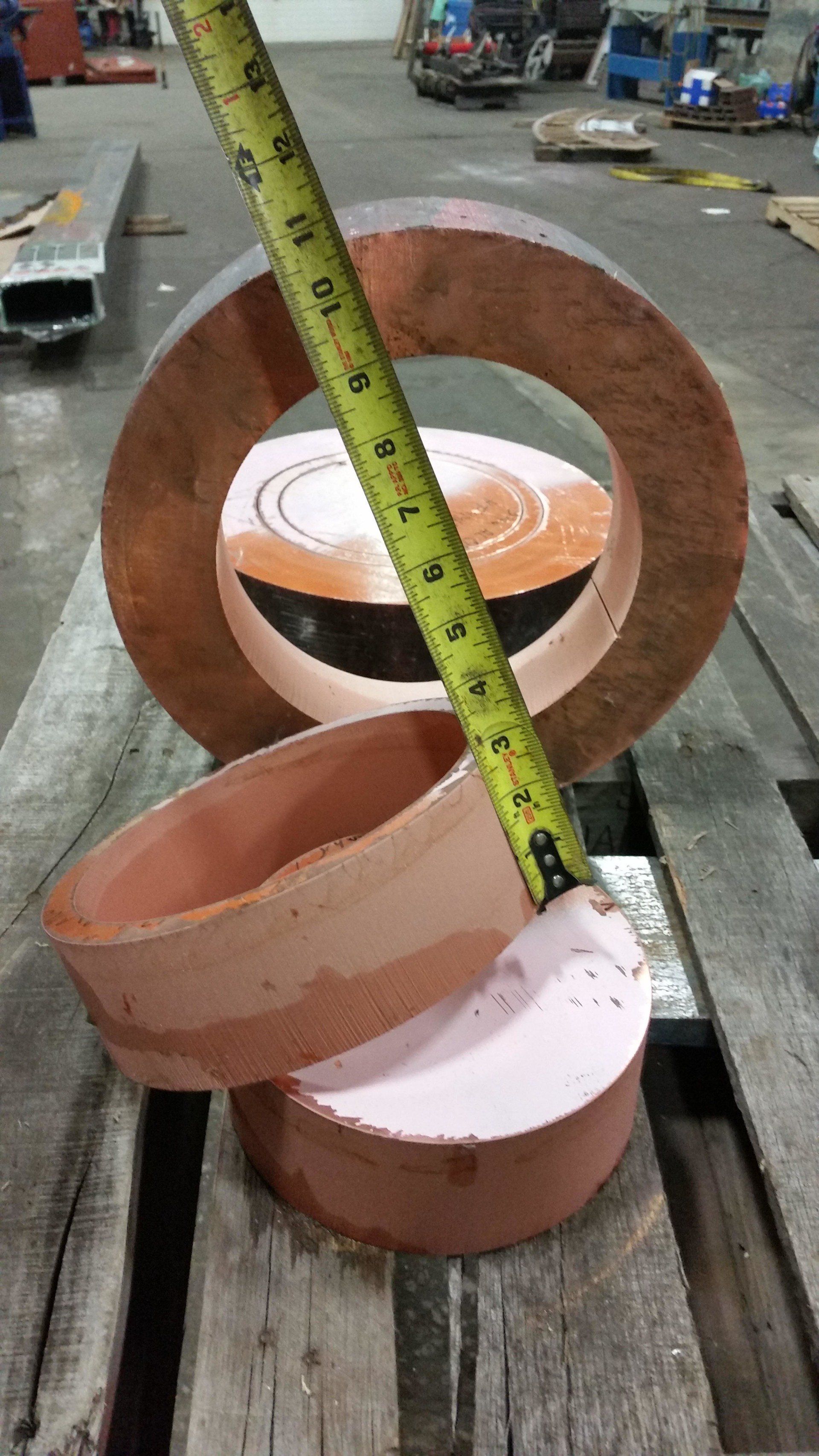 3 inch copper rings - Custom Cutting in East Chicago, IN