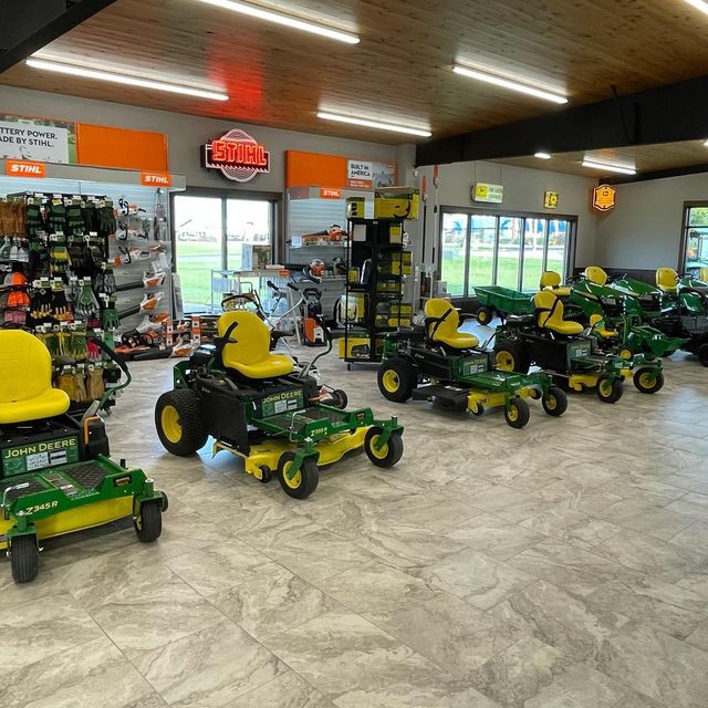 John Deere Riding Lawn Mower Showroom