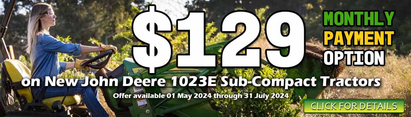 1023E Sub-Compact $129