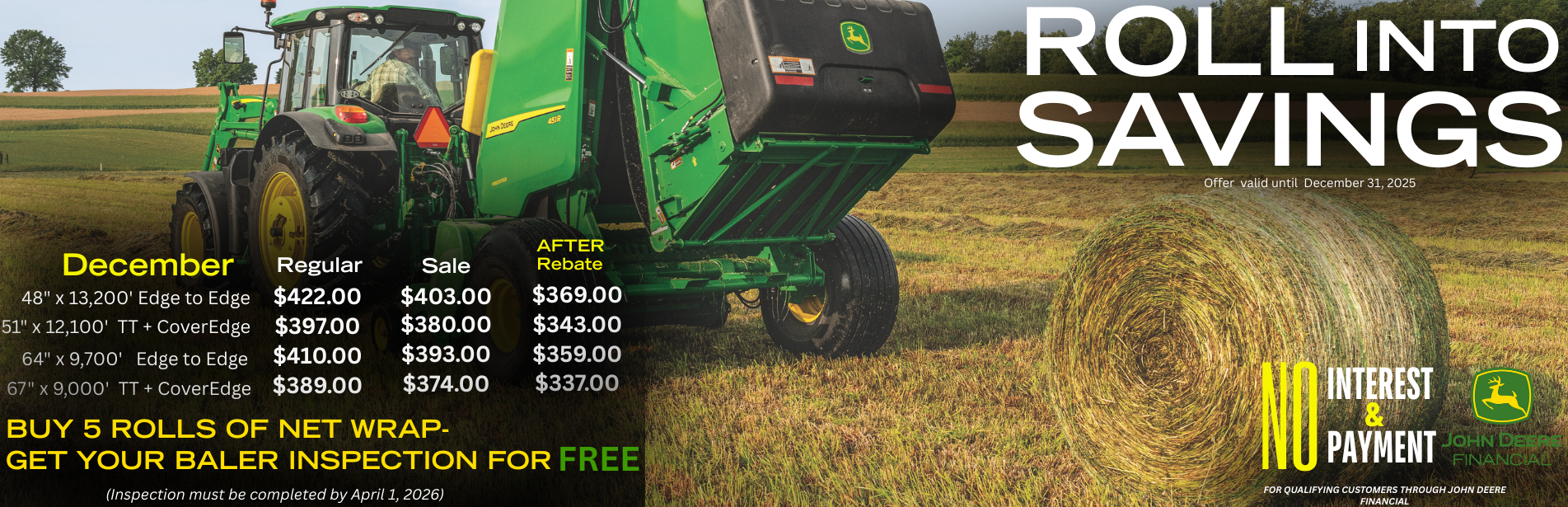 Roll into Saving December