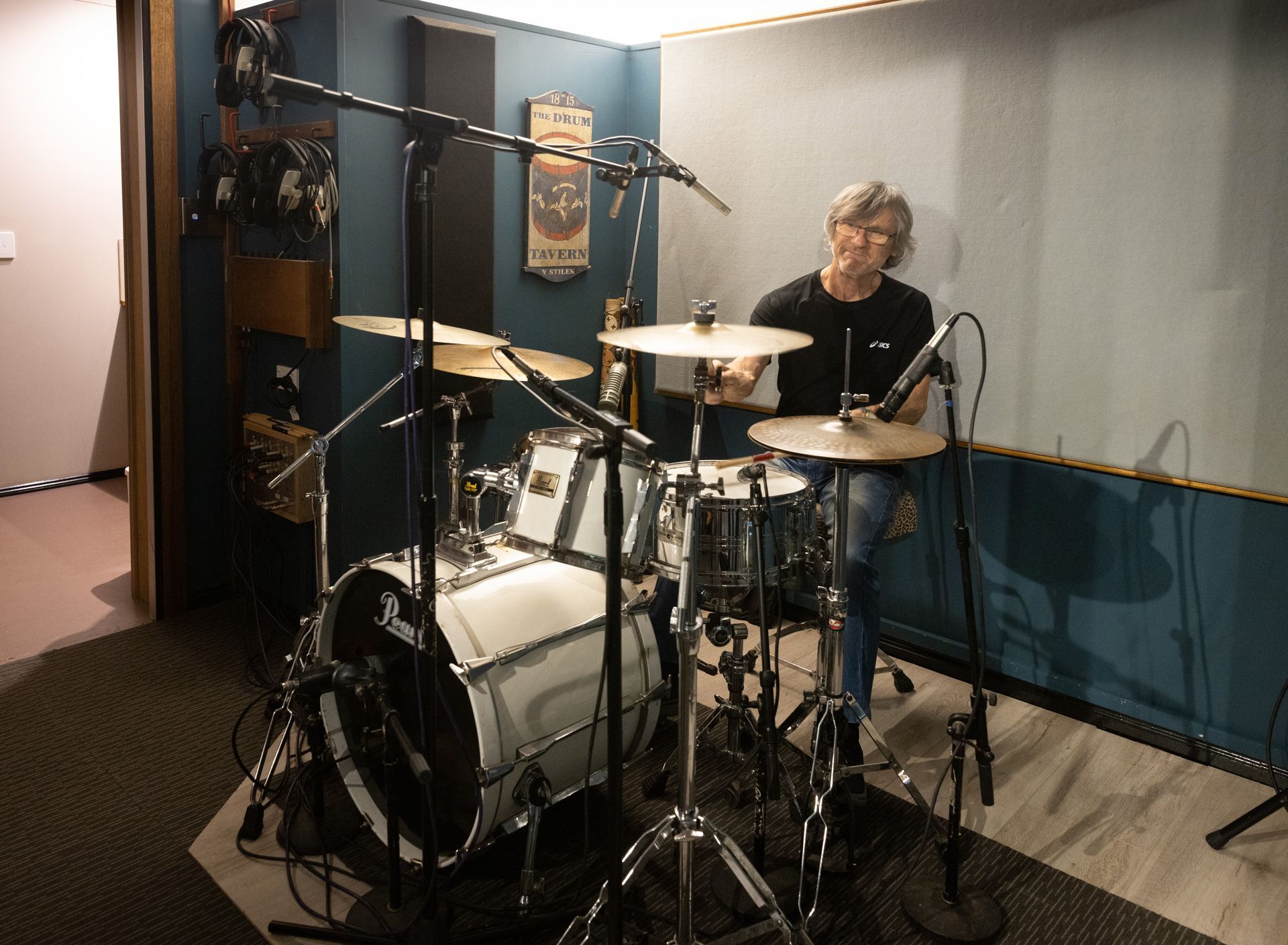 Nigel Enjoying Drum Set | Cairns, QLD | Pegasus Studios