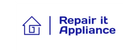 Logo: Blue house icon with "Repair it Appliance" text.