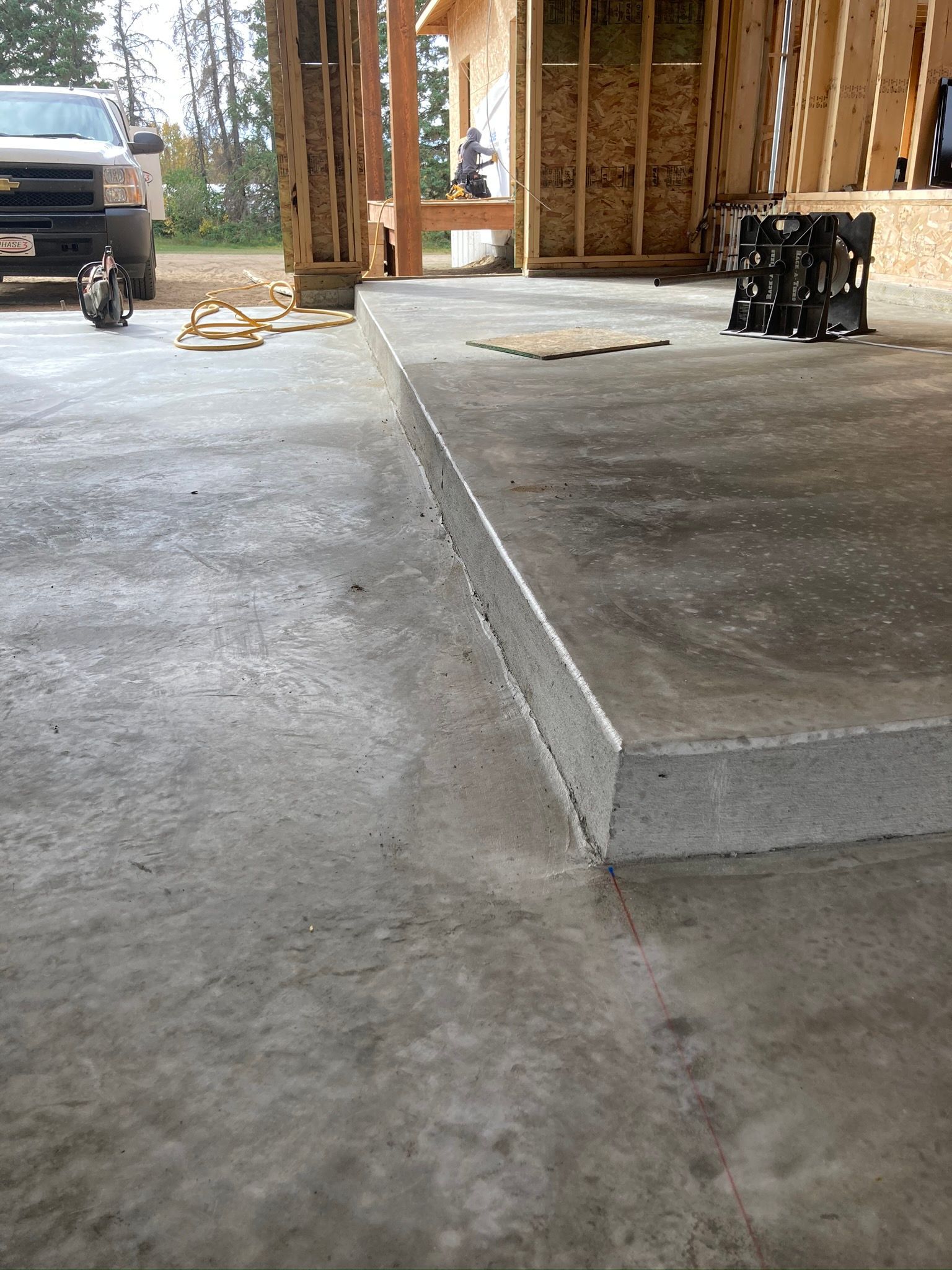 commercial warehouse flooring with newly poured concrete installation