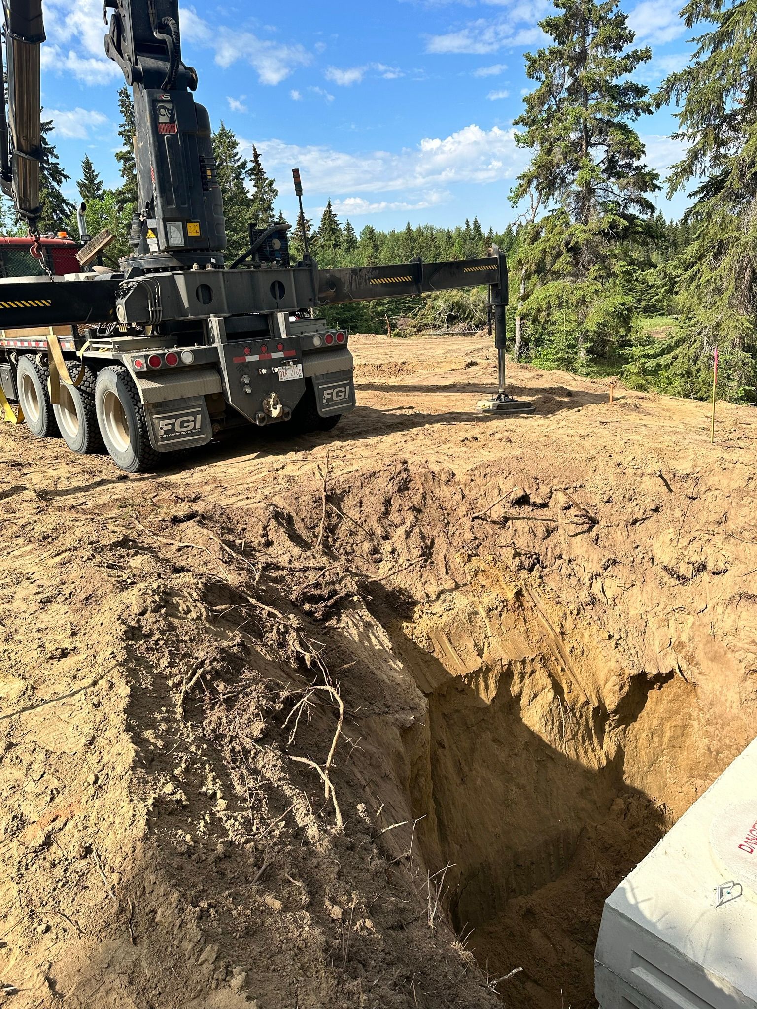 excavation services for acreage septic system install
