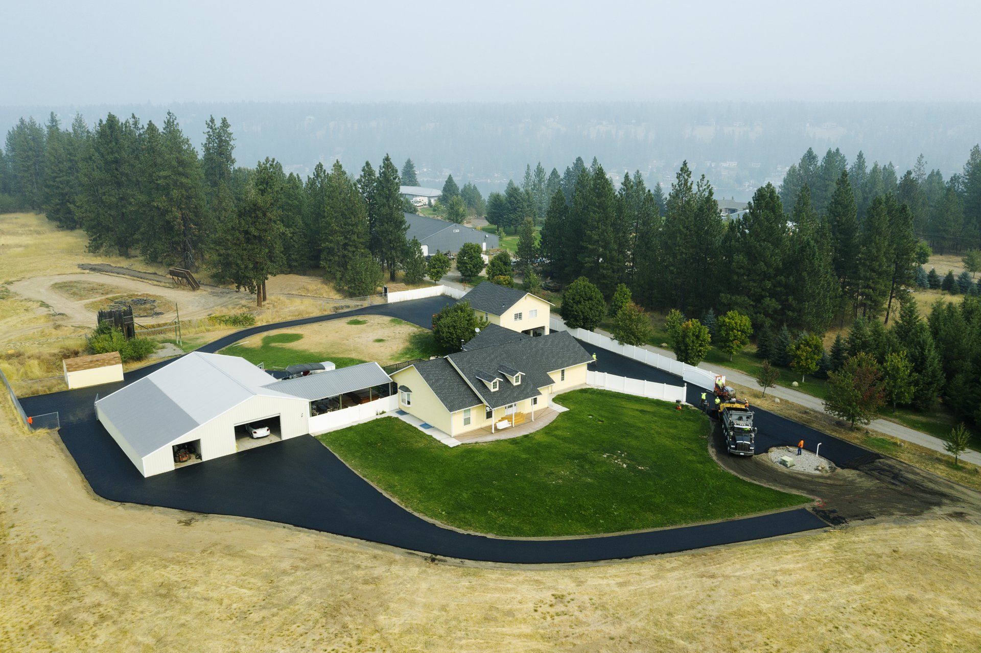 Modern House Paving — Spokane Valley, WA — Black Diamond Asphalt Paving LLC