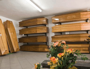 Assortimento cofani funebri