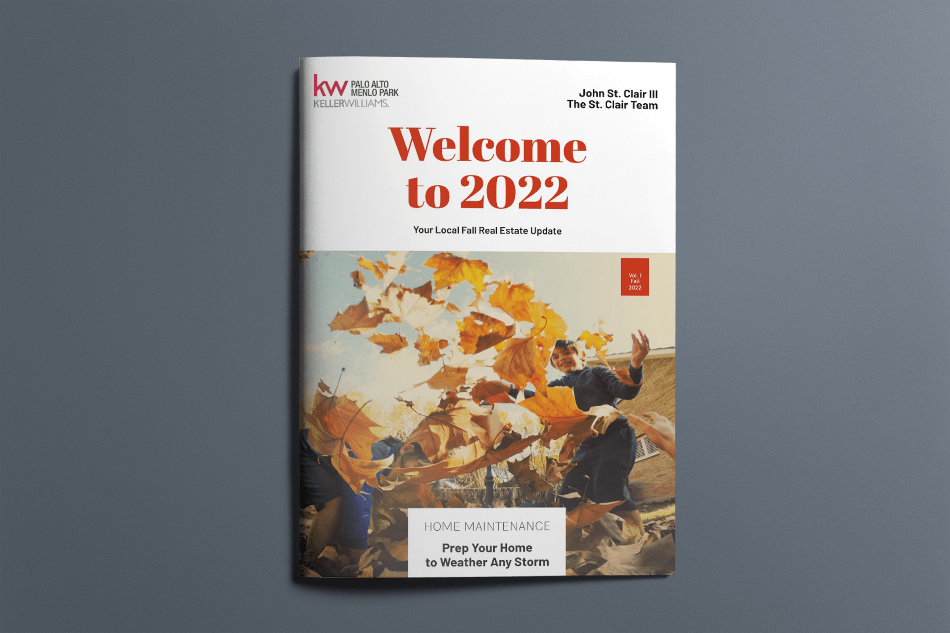 A book titled welcome to 2022 is sitting on a table.