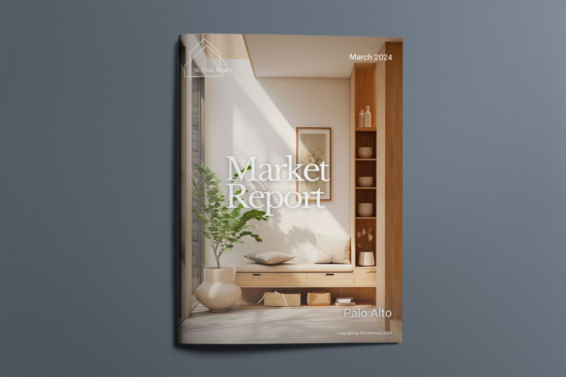 A market report with a picture of a living room on the cover.