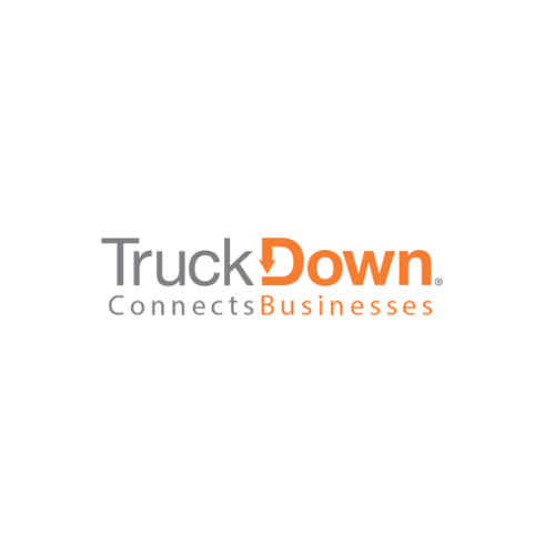 TruckDown logo: gray 