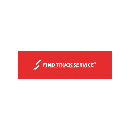 Find Truck Service logo: white stylized 
