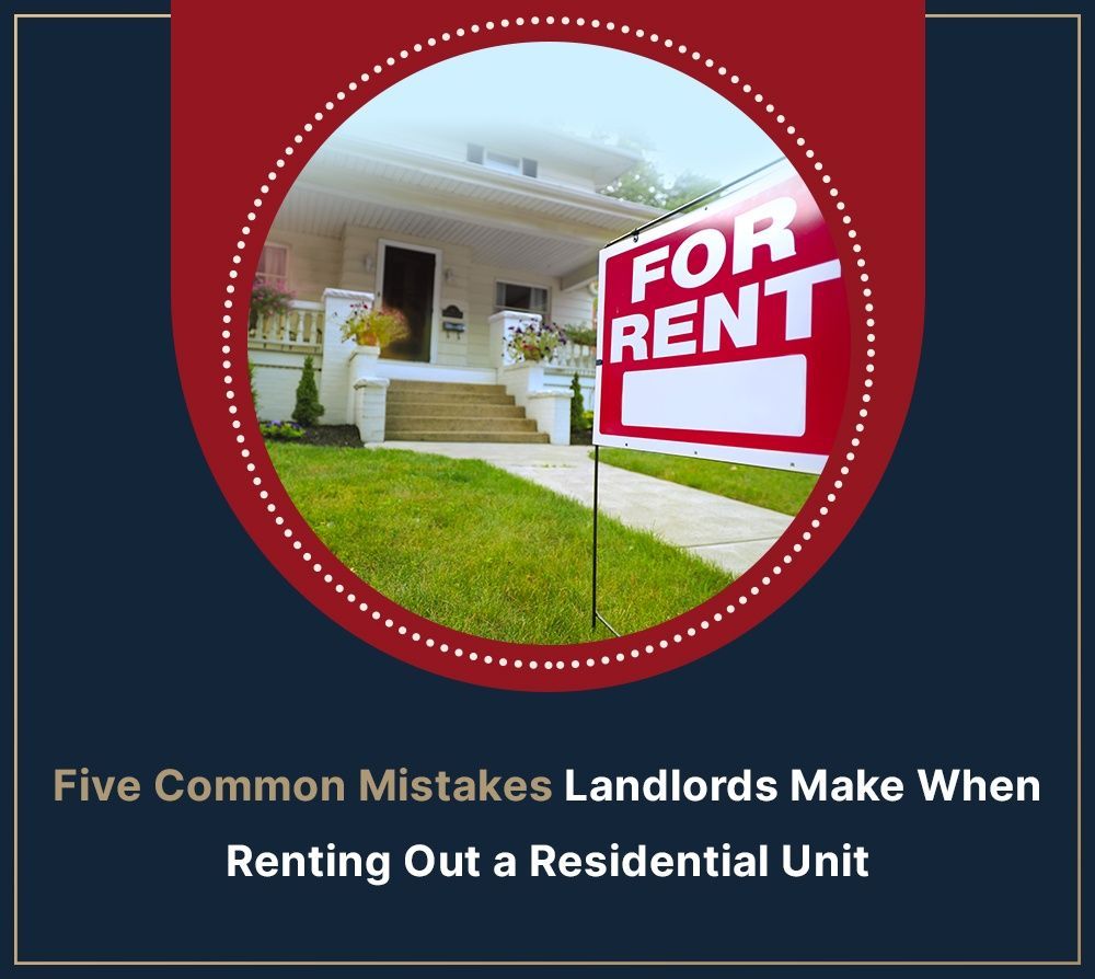 A house with a for rent sign in front of it
