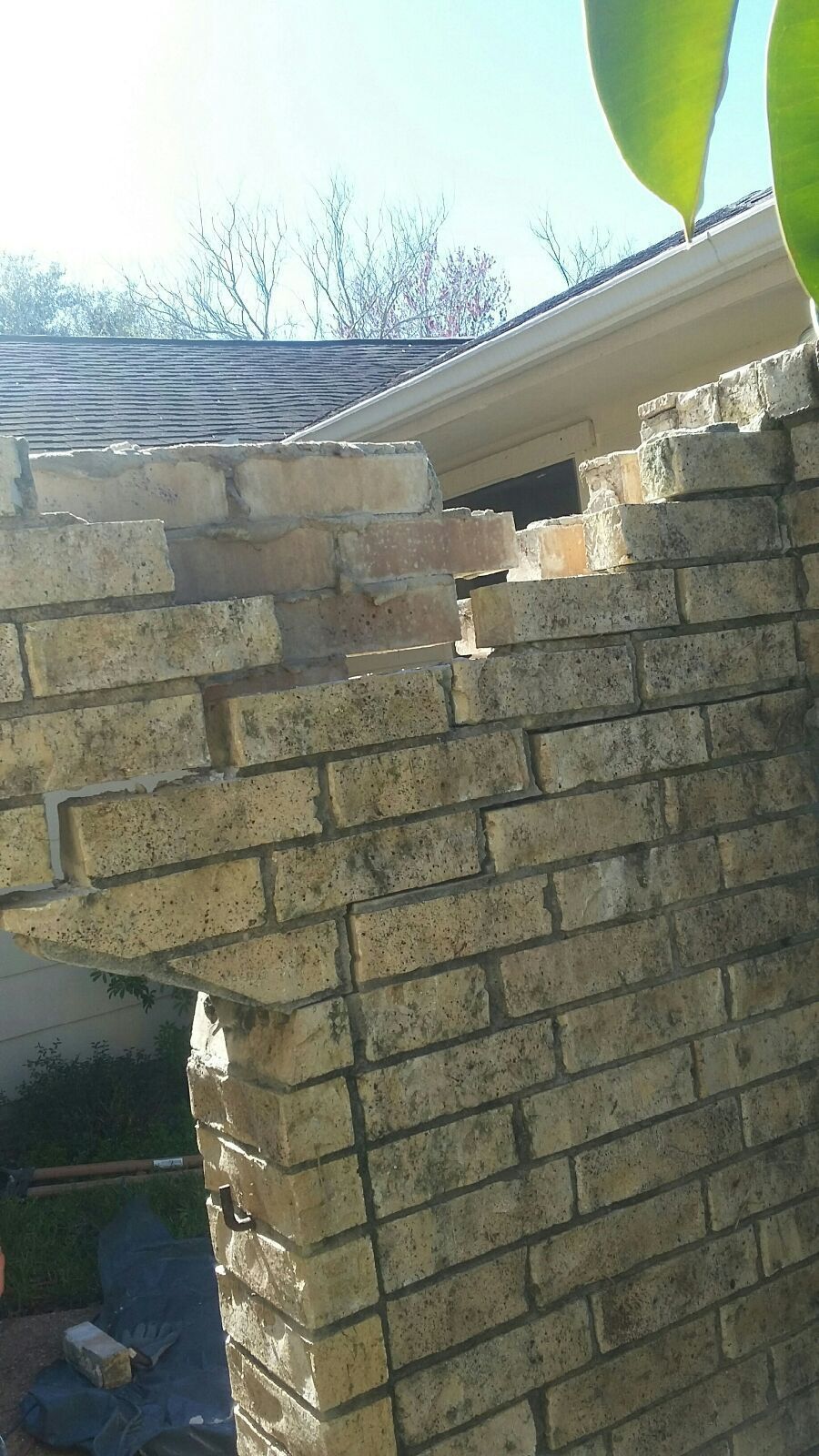 Brick Repair And Restoration before