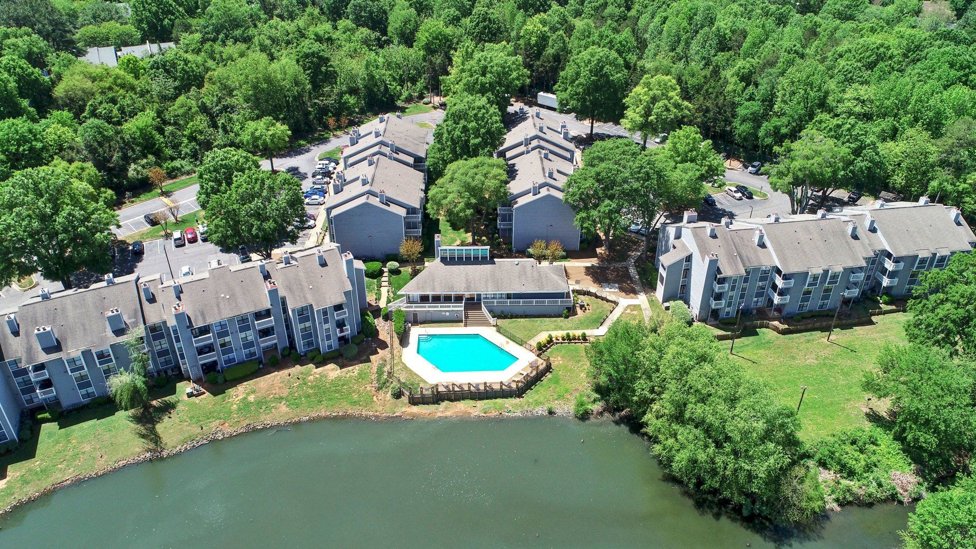 Aerial View | Amber Lake Apartment Homes