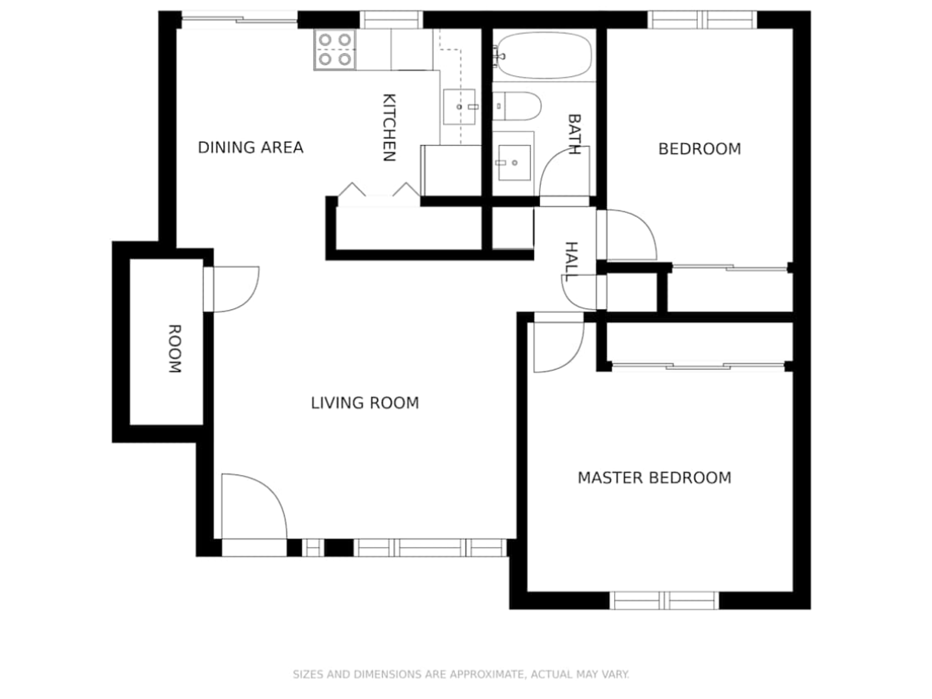 Floor plan for Ivy Terrace apartments
