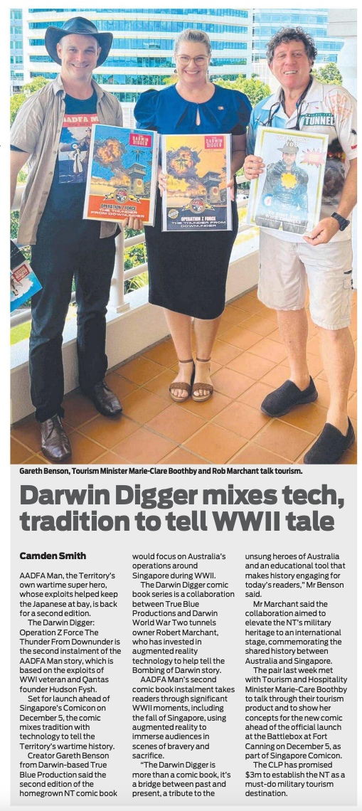 Darwin digger mixes tech tradition to tell wwii tale
