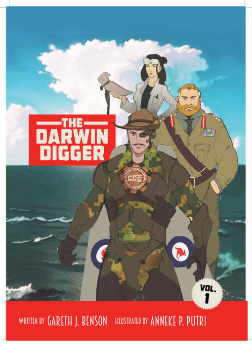 A book cover for the darwin digger volume 1