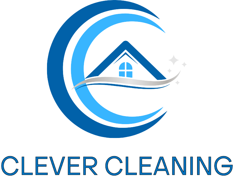 a logo for a company called clever cleaning