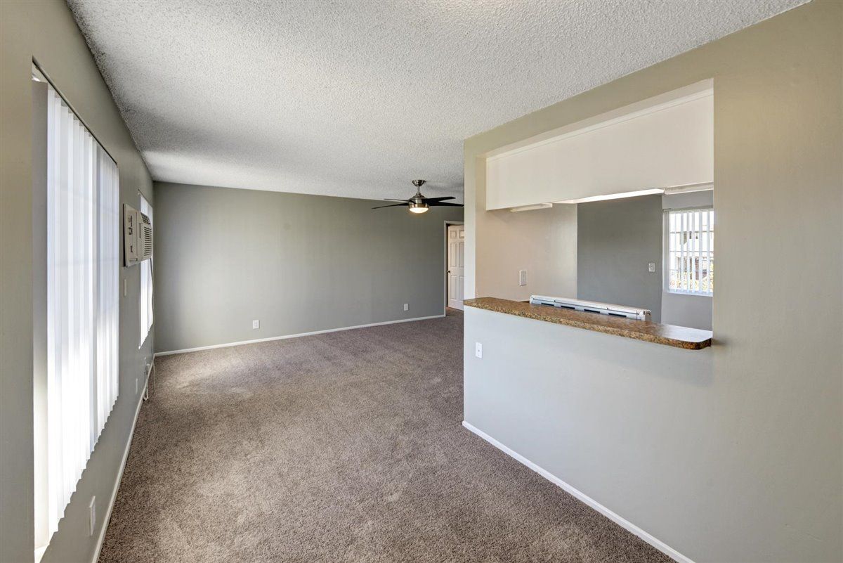 Fair Oaks open dining are with view of kitchen