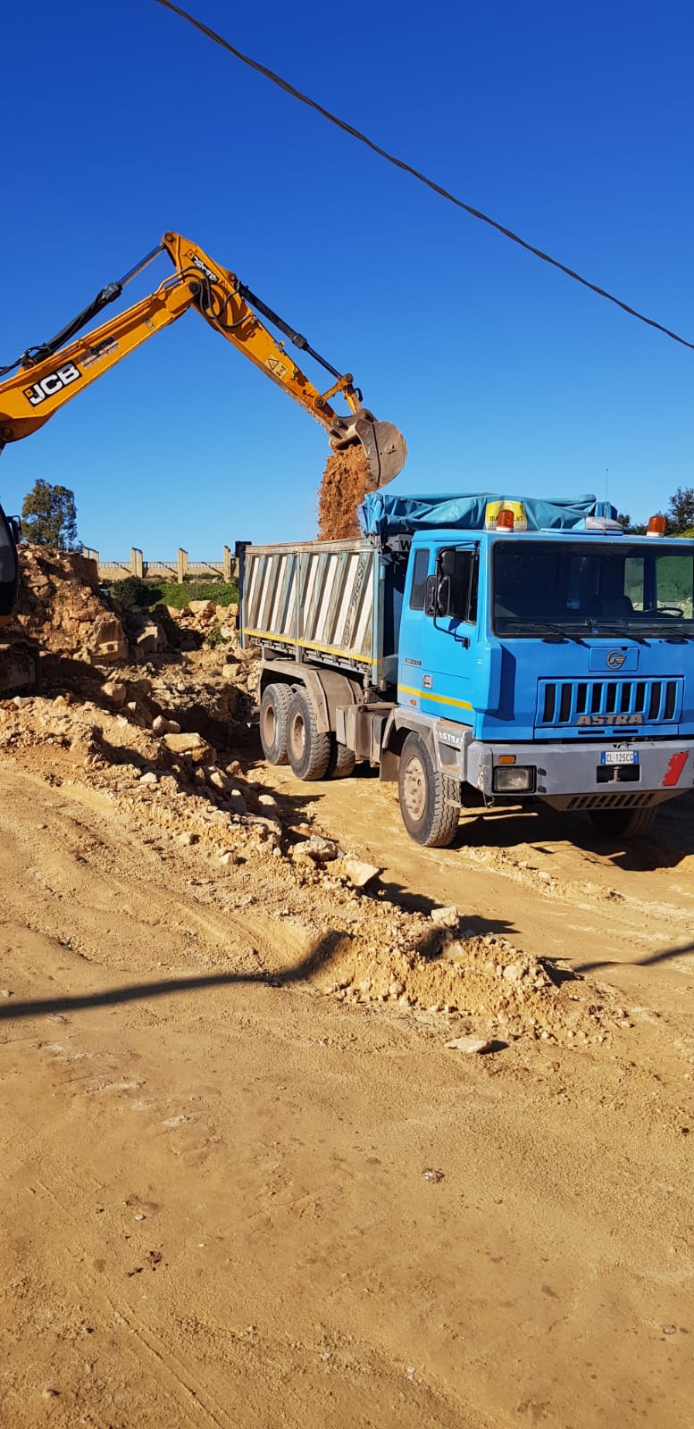 Camion per recupero materiali di scavo