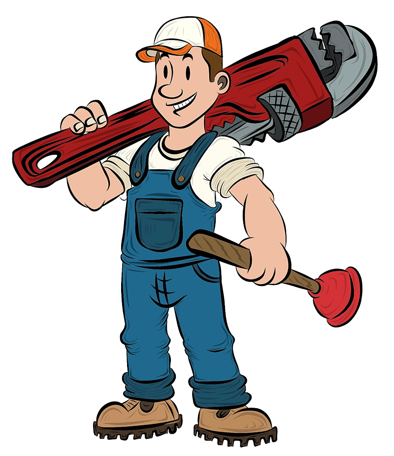 Cartoon plumber